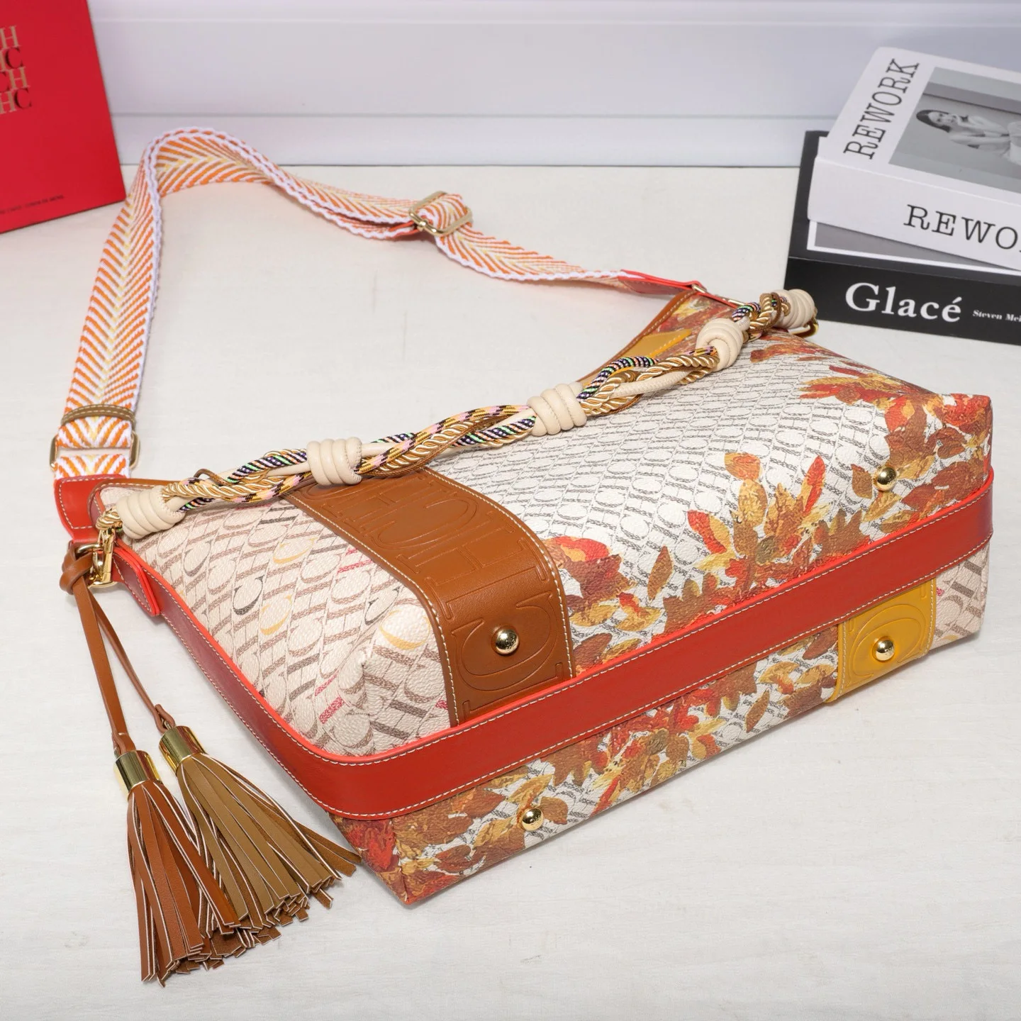 Women Shoulder Bag Premium Quality Multi Purpose Hand Carry Crossbody Bag Fashion Alphabet Print for Work and Casual