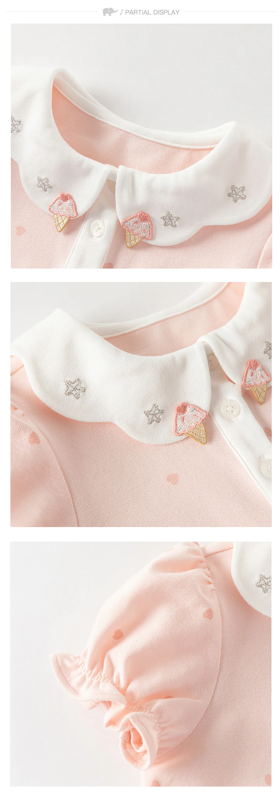 Dave Bella Girl Polo T-shirts Kids Summer Printed Tees Children Short Sleeve Cotton Tops Casual Outdoor Clothes DB2262391