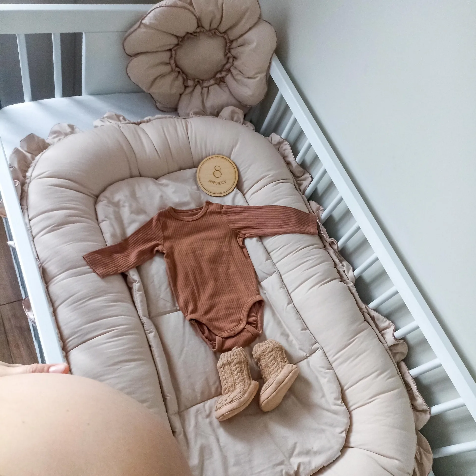 New Ruffle Lace Baby Nest Bed Crib in Bed Infant Portable Cotton Mattress Newborn Biomimetic Bed Portable Sleeping Bed