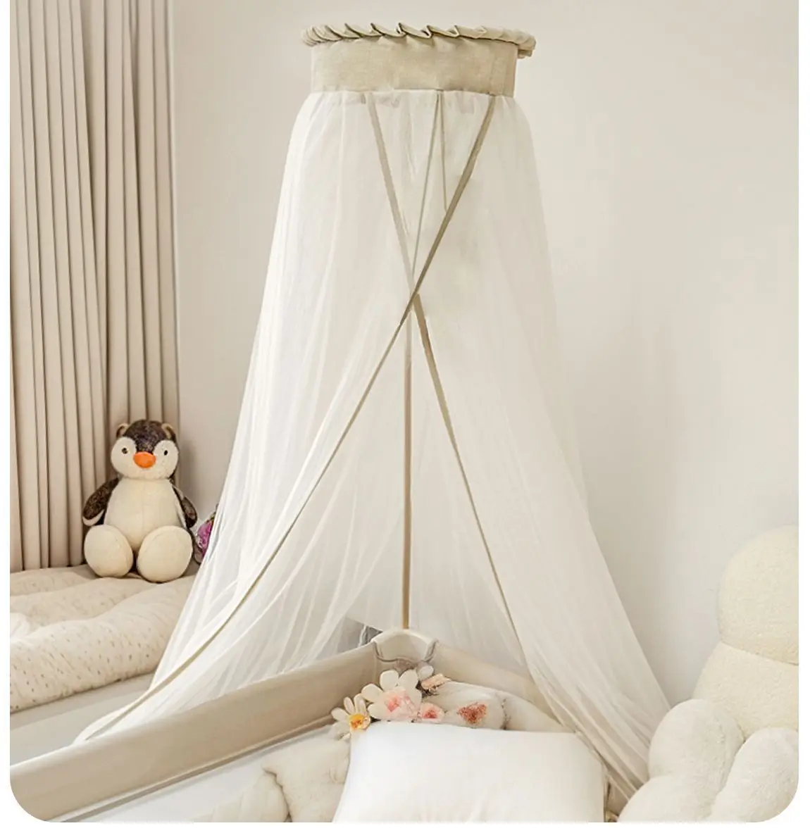 Crib Newborn Splice King Bed Shaking Bed Portable Movable Folding Multifunctional Crib
