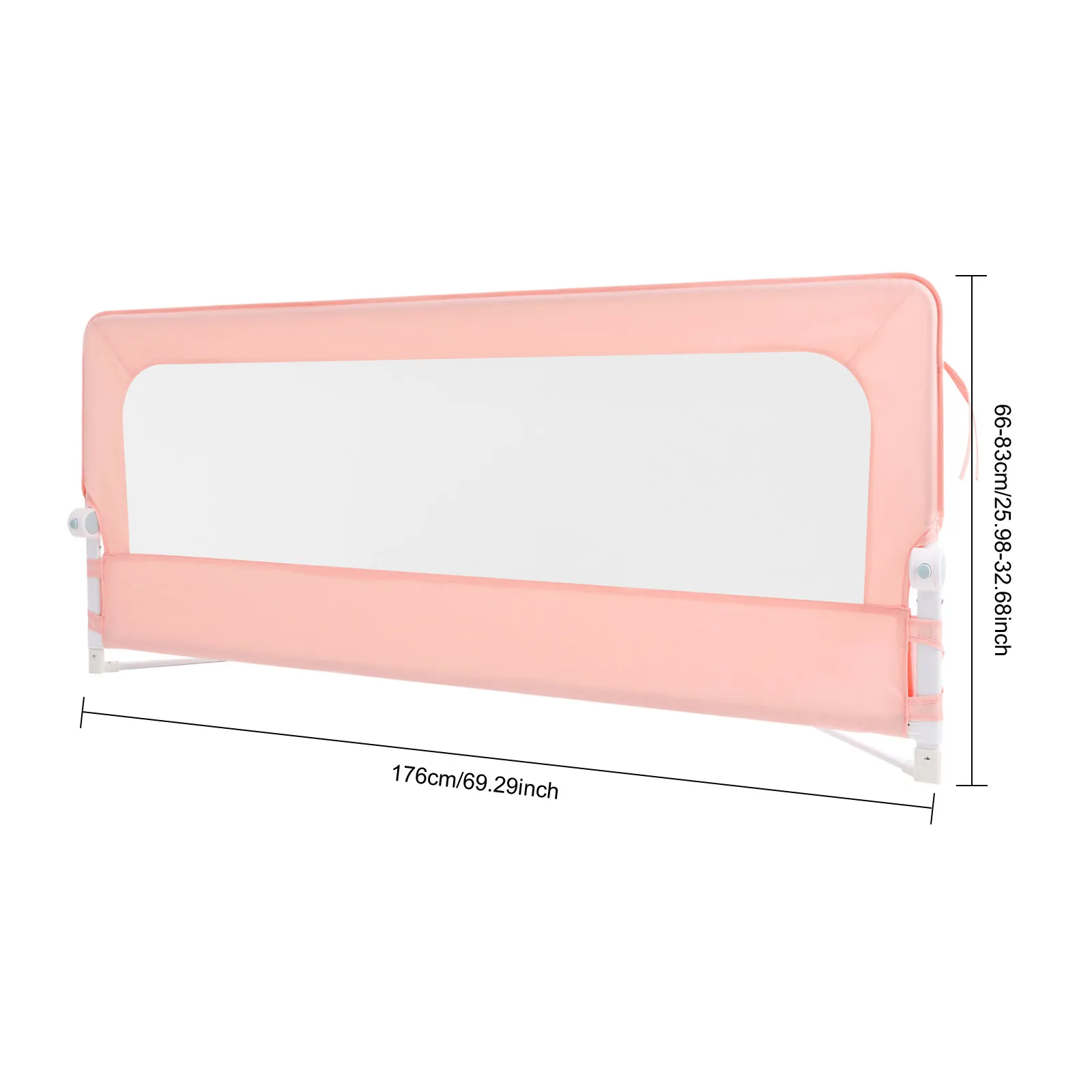 Bed Rails Guard, Adjustable Beds Rail, No Drill Foldable Bed Safety Barrier for Toddlers