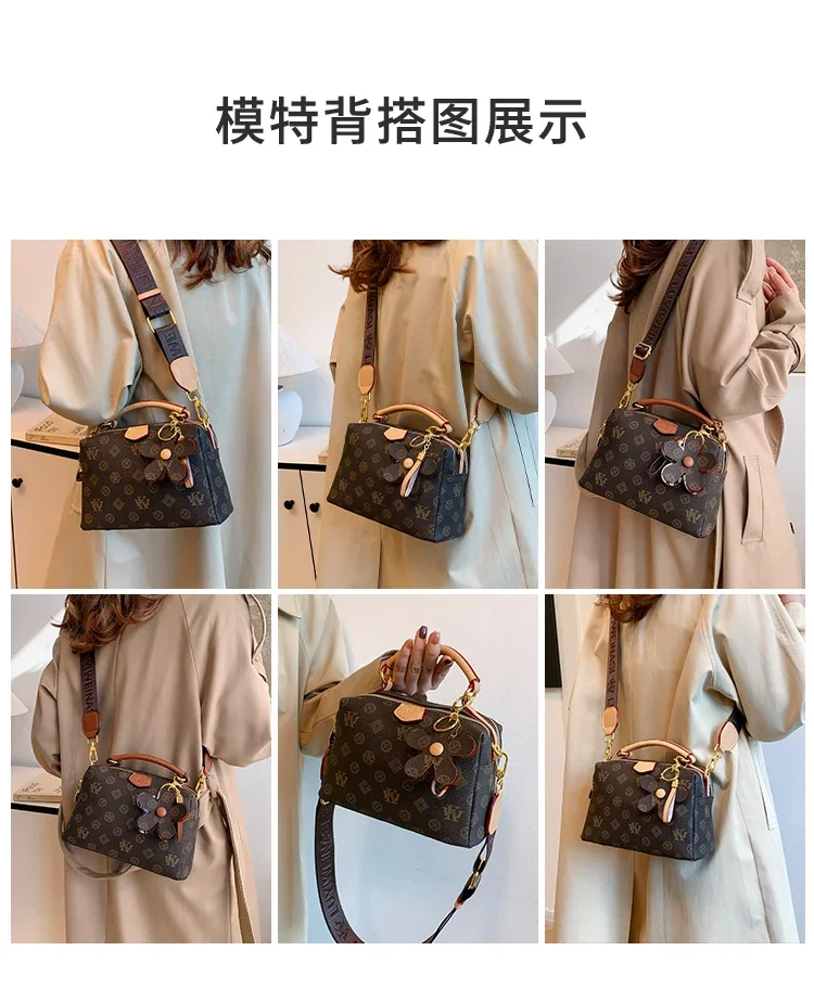 Luxury Parisian-Inspired Tote Bag for Women Elegant Crossbody Handbag Vintage Minimalist Leather with Fashionable Detailing
