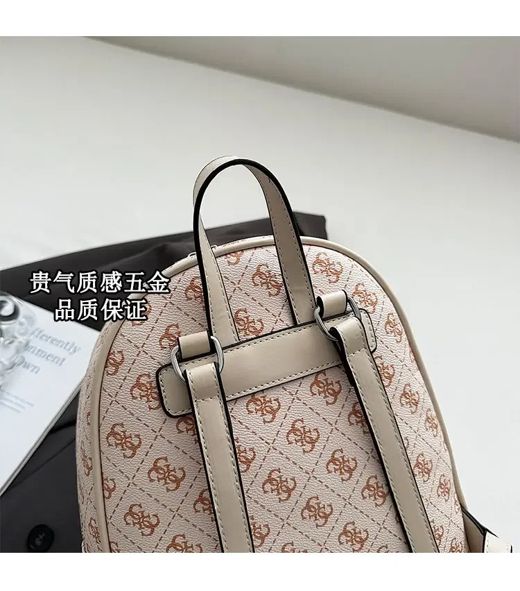 Luxury large capacity outdoor travel handbag, modern trendy women's backpack, classic design zipper shoulder bag