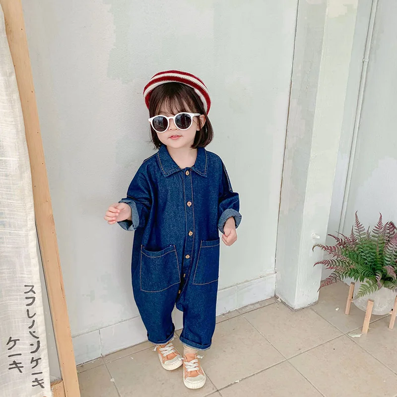2026 Spring Autumn Toddler Kids Girls One Pieces Overalls  Brief Style Cool Girls Cargo Pants Outfits