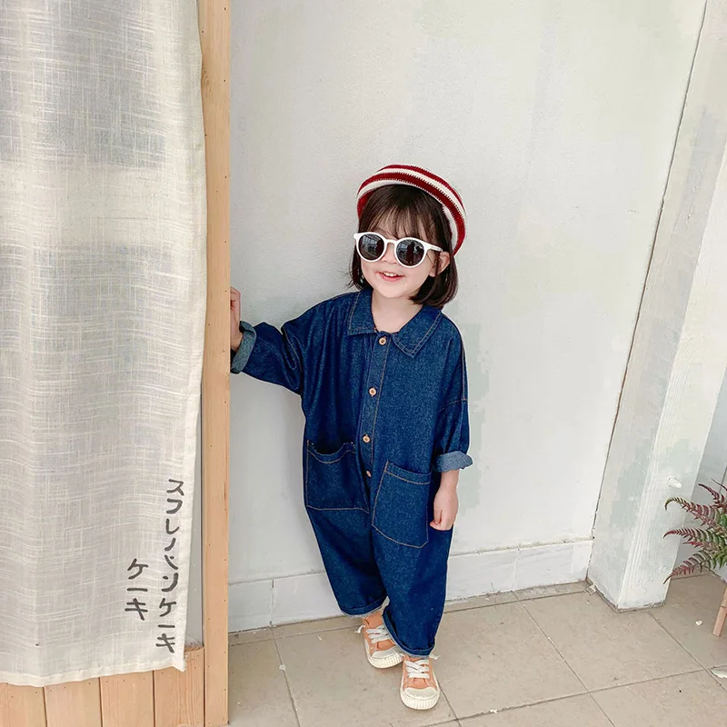 2026 Spring Autumn Toddler Kids Girls One Pieces Overalls  Brief Style Cool Girls Cargo Pants Outfits