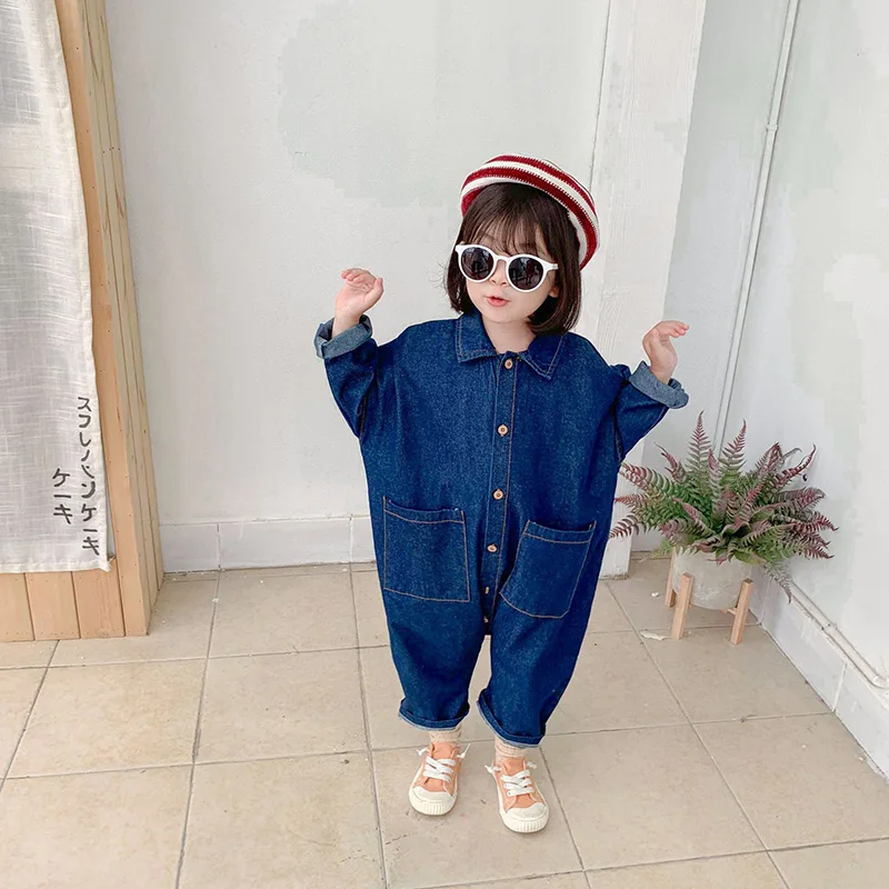 2026 Spring Autumn Toddler Kids Girls One Pieces Overalls  Brief Style Cool Girls Cargo Pants Outfits