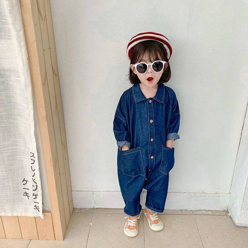 2026 Spring Autumn Toddler Kids Girls One Pieces Overalls  Brief Style Cool Girls Cargo Pants Outfits
