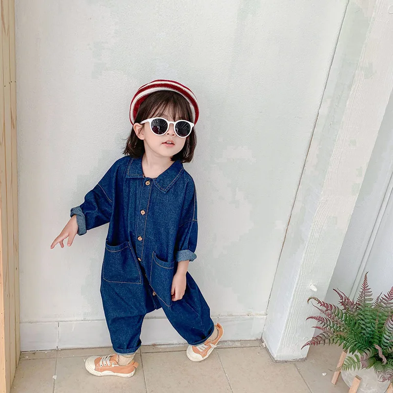 2026 Spring Autumn Toddler Kids Girls One Pieces Overalls  Brief Style Cool Girls Cargo Pants Outfits