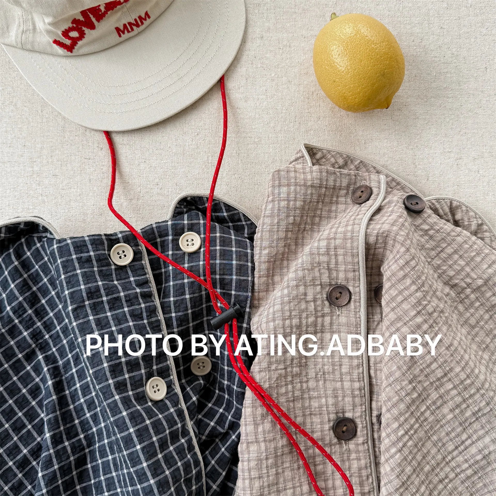 2026 Autumn New Girls Plaid Shirts Children Long Sleeve Tops Baby Girl Large Lapel Cotton Linen Blouse Kids Casual Tops