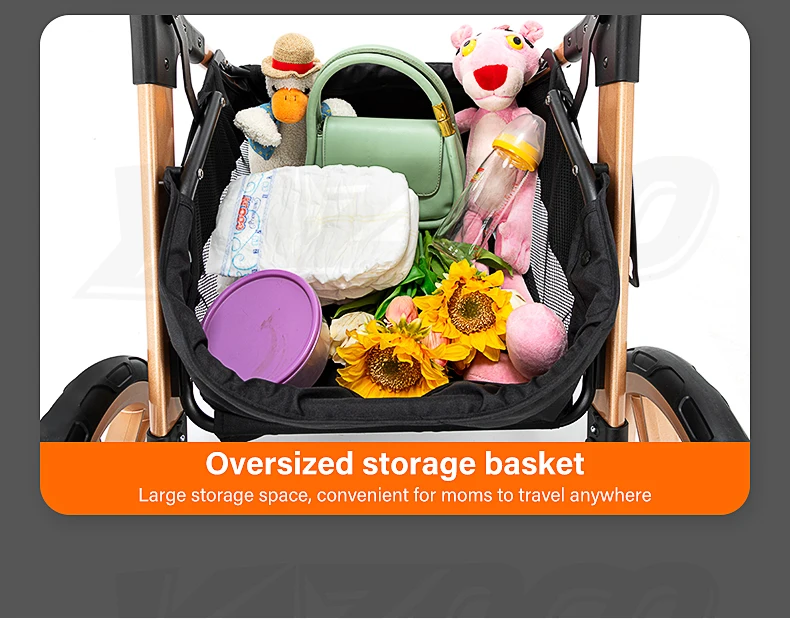 2026 3-in-1 Elegant Elevated-View Travel System Stroller, Portable Easy-Fold Pushchair with Infant Car Seat, EU Certified