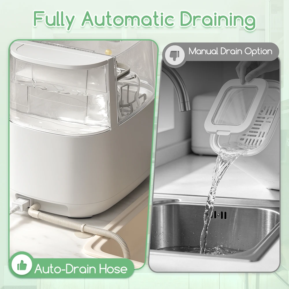 Kmaier 4-in-1 Auto Baby Bottle Washer 10L 120°C Steam Sterilizer Dryer 24H Storage Detergent Tablets for Baby Bottles & Pacifier