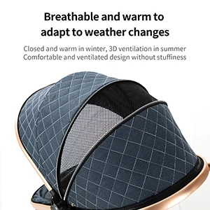 Lightweight Baby Stroller 3 in 1 Luxury with Car Seat and Sleeping Basket Lightweight Baby Pram High Landscape Infant Pushchair Multifunction Adjustable Travel Buggy Easy Folding Compact Portable Safe Comfortable Stylish Perfect for Travel Baby Carriage