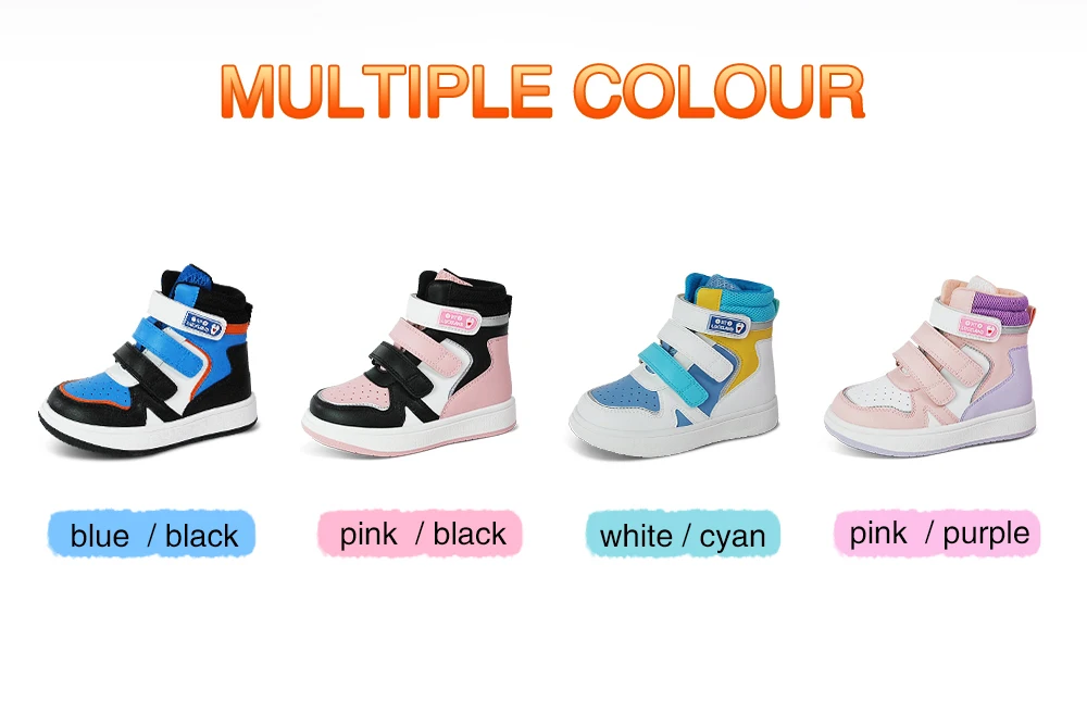 Ortoluckland Children Boys Sneakers Orthopedic Shoes For Kid  Lenther Toddler Running Trainer Footwear With Ankle Support