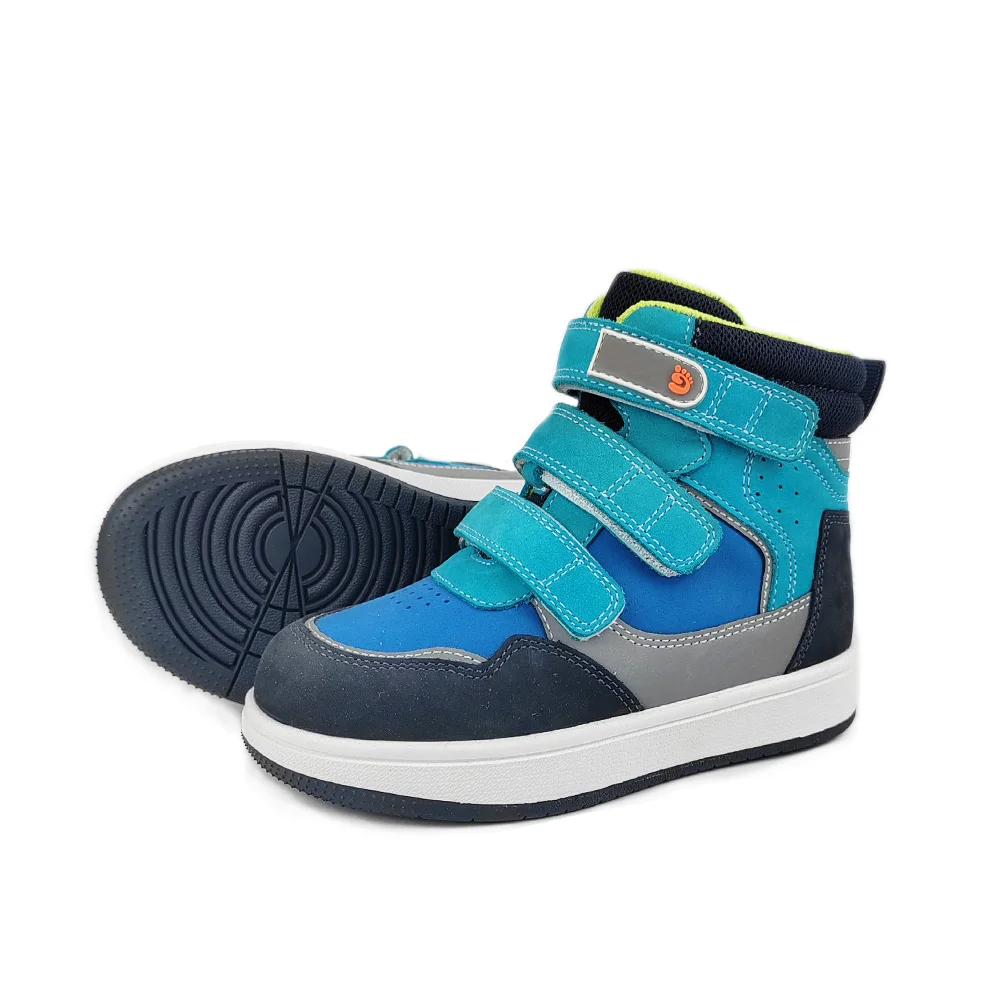 Ortoluckland Children Boys Sneakers Orthopedic Shoes For Kid  Lenther Toddler Running Trainer Footwear With Ankle Support