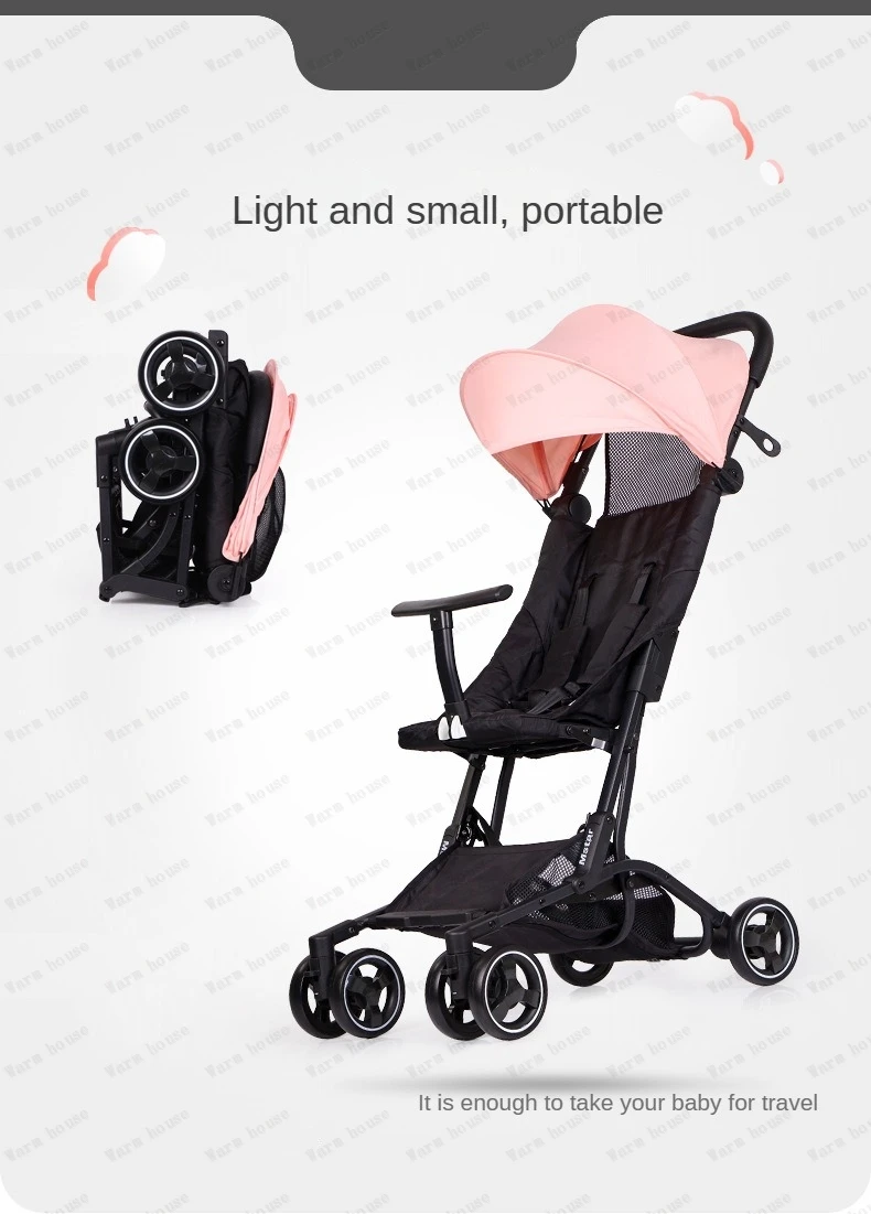 lightweight folding stroller Can sit or lie down Simple portable high landscape baby umbrella stroller Children's stroller