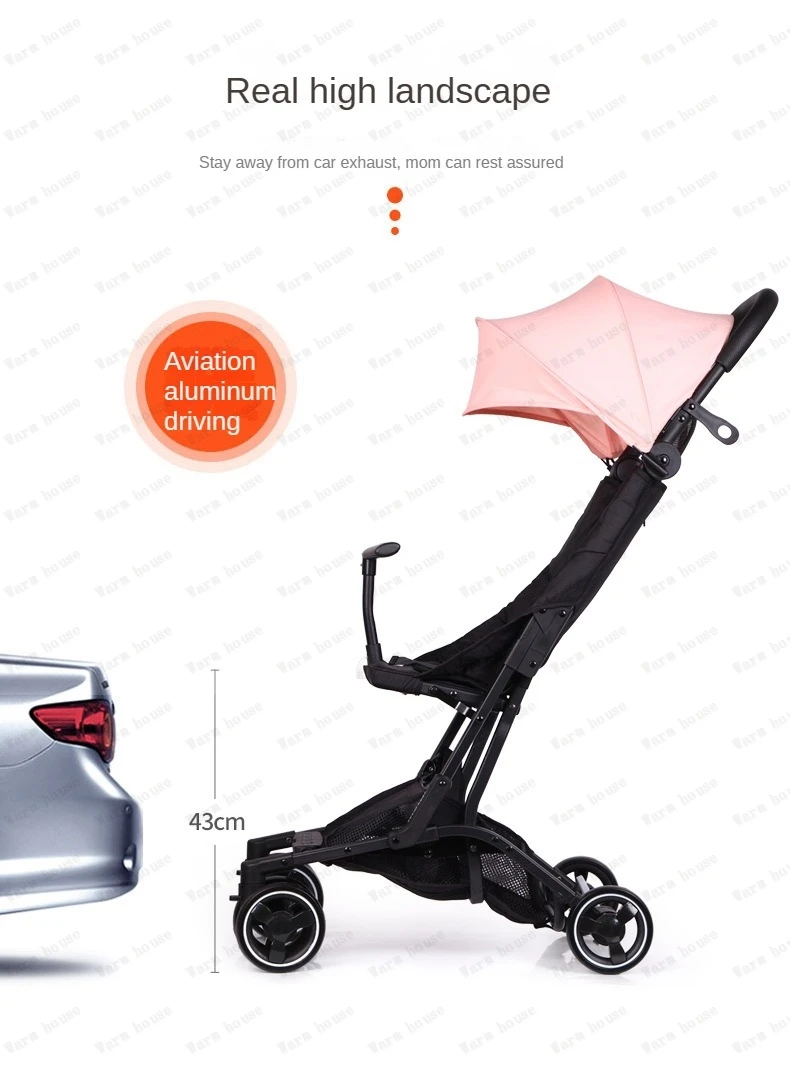 lightweight folding stroller Can sit or lie down Simple portable high landscape baby umbrella stroller Children's stroller