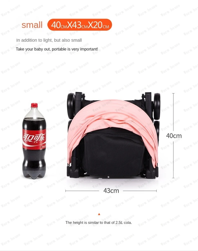lightweight folding stroller Can sit or lie down Simple portable high landscape baby umbrella stroller Children's stroller
