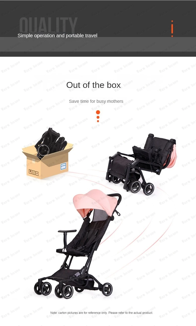lightweight folding stroller Can sit or lie down Simple portable high landscape baby umbrella stroller Children's stroller