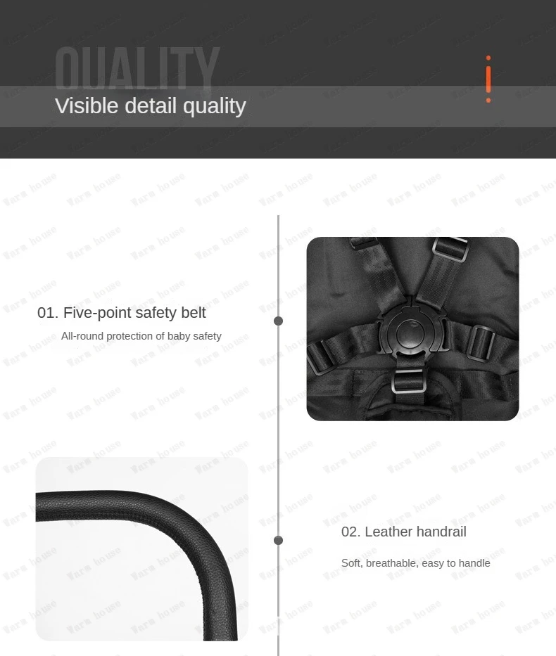 lightweight folding stroller Can sit or lie down Simple portable high landscape baby umbrella stroller Children's stroller