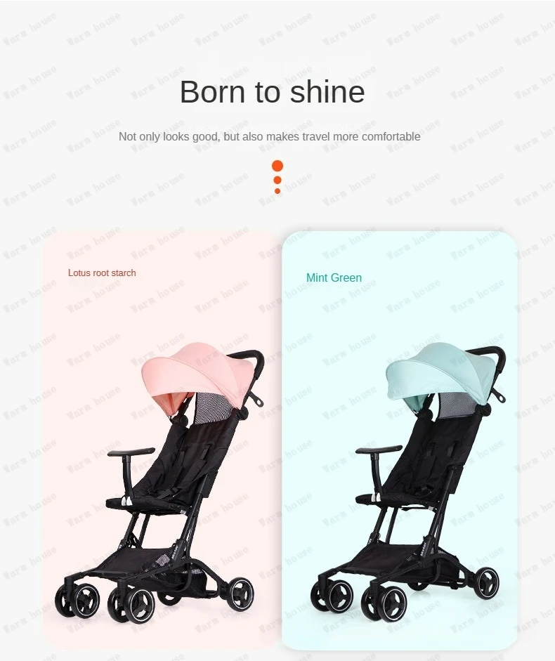 lightweight folding stroller Can sit or lie down Simple portable high landscape baby umbrella stroller Children's stroller