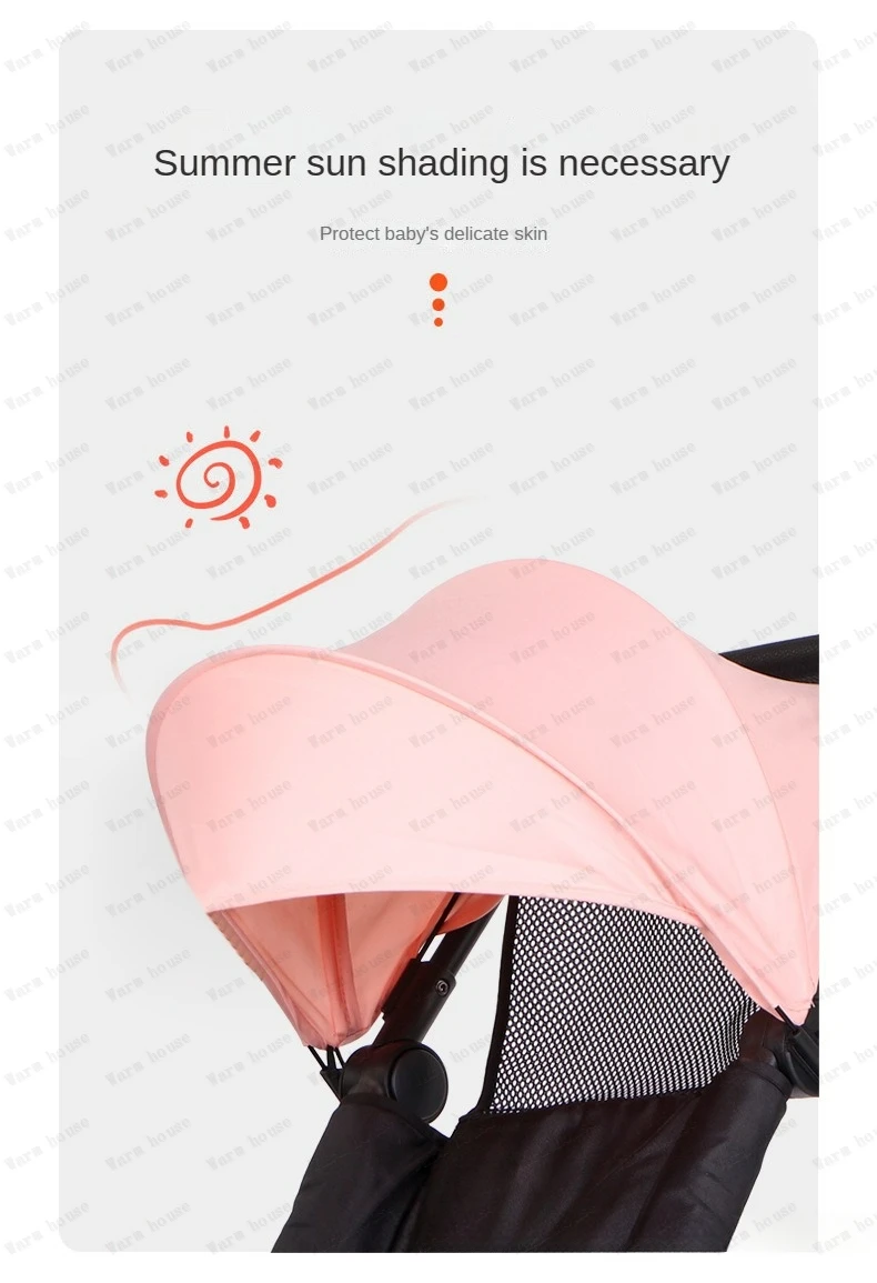 lightweight folding stroller Can sit or lie down Simple portable high landscape baby umbrella stroller Children's stroller