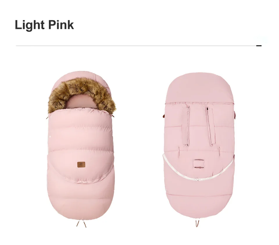 Stroller Sleeping Bag Winter Universal Pram Footmuff Removable Warm Thicker Bassinets Sleepsack For Newborns Baby Accessories