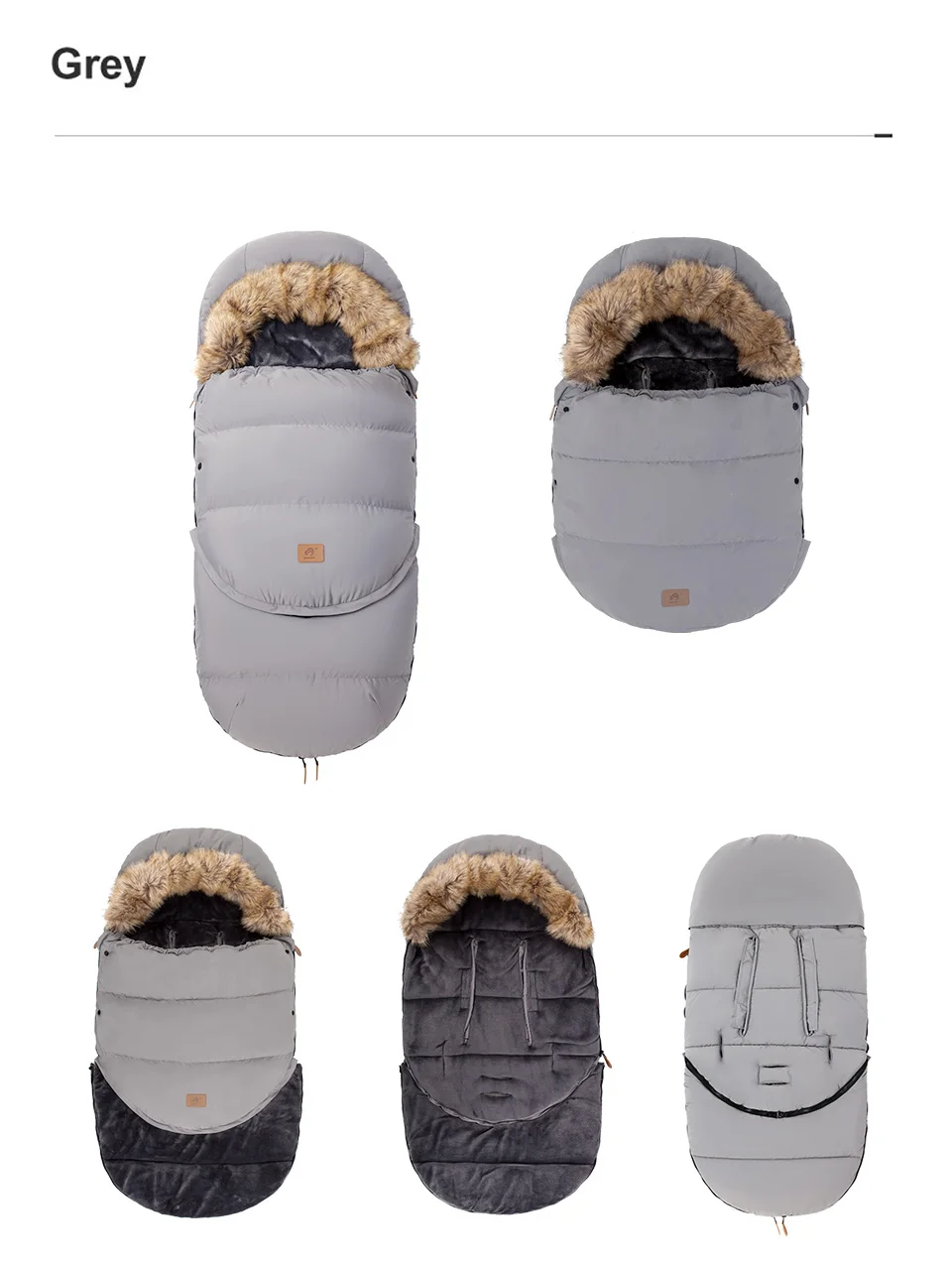 Stroller Sleeping Bag Winter Universal Pram Footmuff Removable Warm Thicker Bassinets Sleepsack For Newborns Baby Accessories