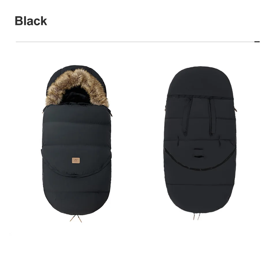 Stroller Sleeping Bag Winter Universal Pram Footmuff Removable Warm Thicker Bassinets Sleepsack For Newborns Baby Accessories
