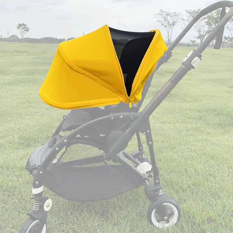 Bee Buggy Sun Canopy For Bugaboo Bee3 Bee5 Stroller Sunshade Awning Textile with Mesh Window Expandable Baby Cart Roof
