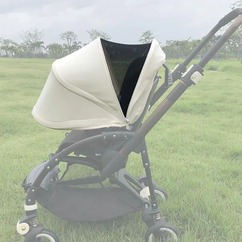 Bee Buggy Sun Canopy For Bugaboo Bee3 Bee5 Stroller Sunshade Awning Textile with Mesh Window Expandable Baby Cart Roof