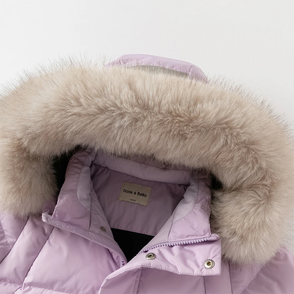 Dave Bella Girls Boys Thicken Down Parka Jacket Children Winter Warm Hooded Down Coats Waterproof Outwear Clothes DK4254239