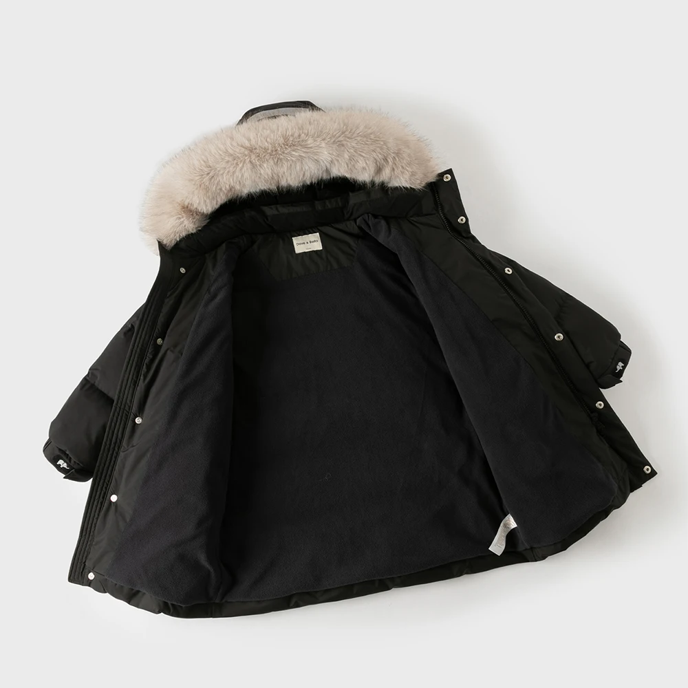 Dave Bella Girls Boys Thicken Down Parka Jacket Children Winter Warm Hooded Down Coats Waterproof Outwear Clothes DK4254239