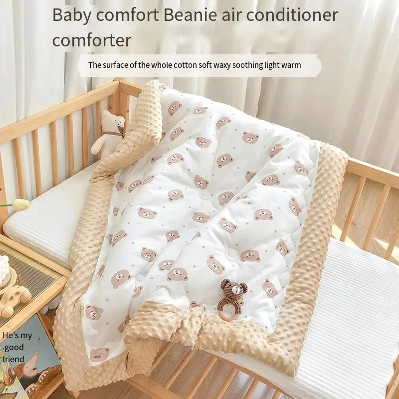 Baby Cotton Quilt Embroidered Air Conditioner Comfortable Cover Quilt Four Seasons Universal Baby Quilt Free Shiping