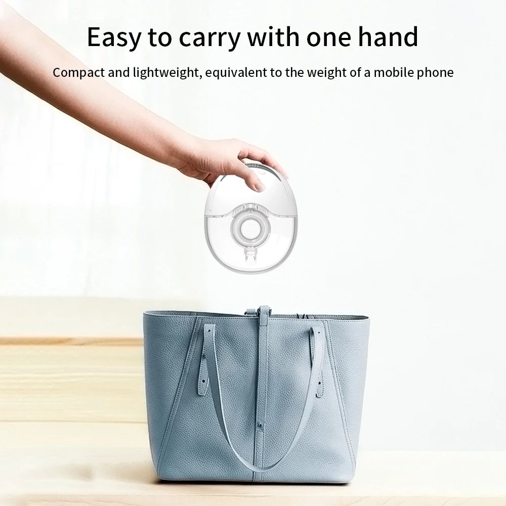 2PCS Hands Free Breast Pump Wearable Electric Breast Pump Lightweight with LED Display 4 Modes & 12 Levels Electric Breast Pump