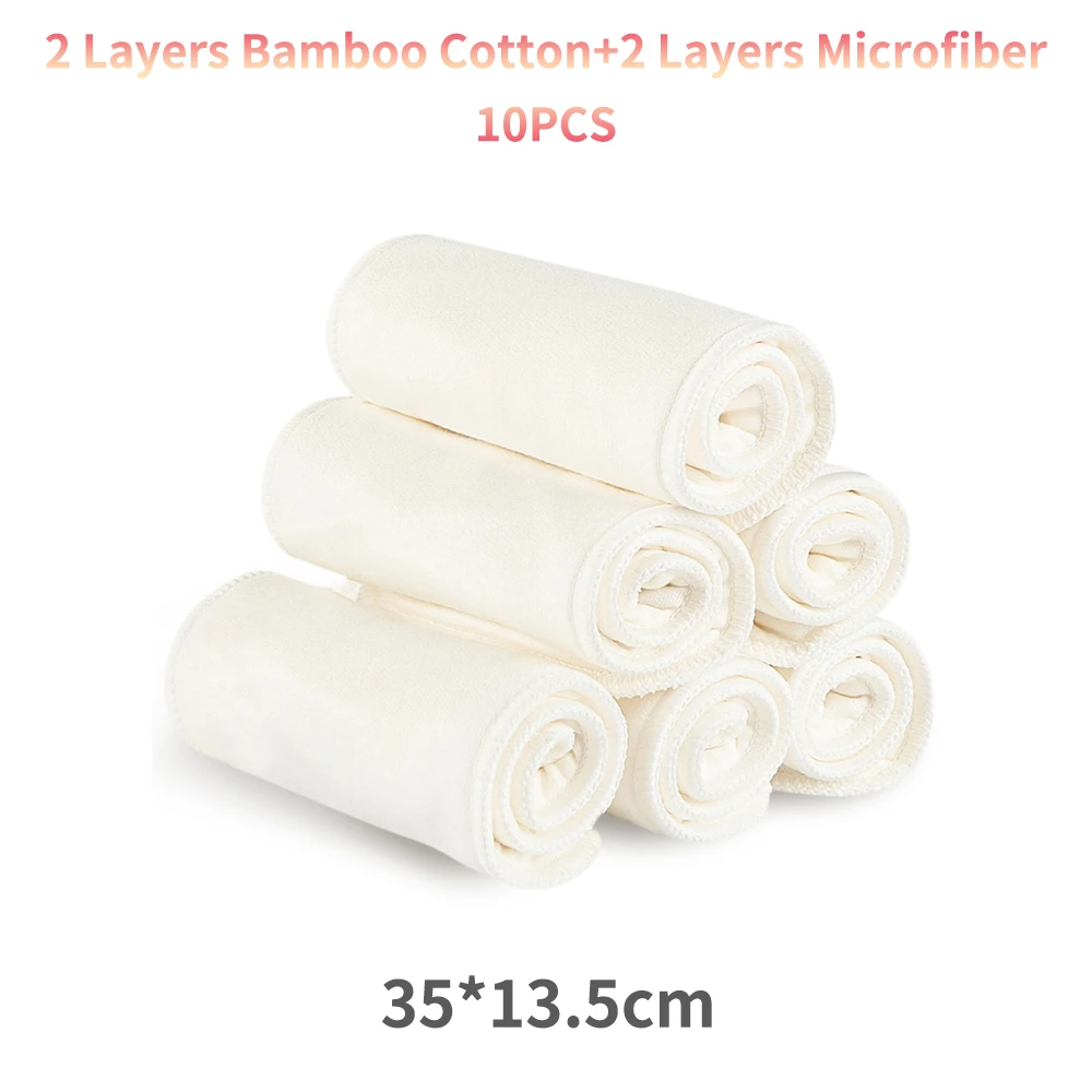 Elinfant all kinds of diaper inserts bamboo cotton microfiber bamboo charcoal hemp cotton breathable for all OS diapers covers