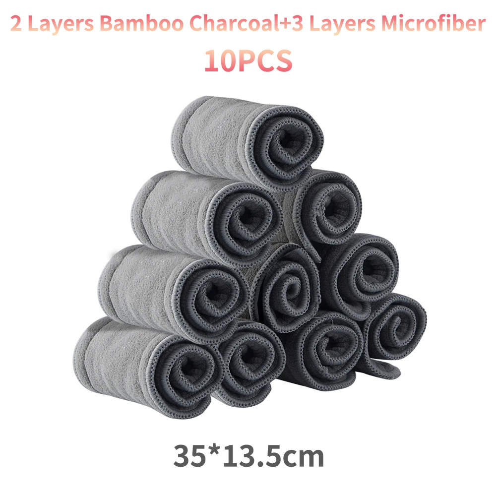 Elinfant all kinds of diaper inserts bamboo cotton microfiber bamboo charcoal hemp cotton breathable for all OS diapers covers