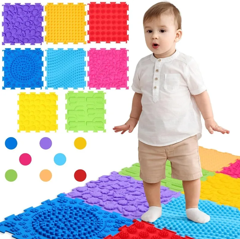 Early Childhood Sensory Integration Training Touchpad Baby Early Development Activity Mat Crawling Training Color Cognition