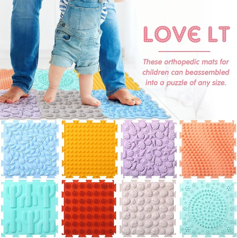 Early Childhood Sensory Integration Training Touchpad Baby Early Development Activity Mat Crawling Training Color Cognition