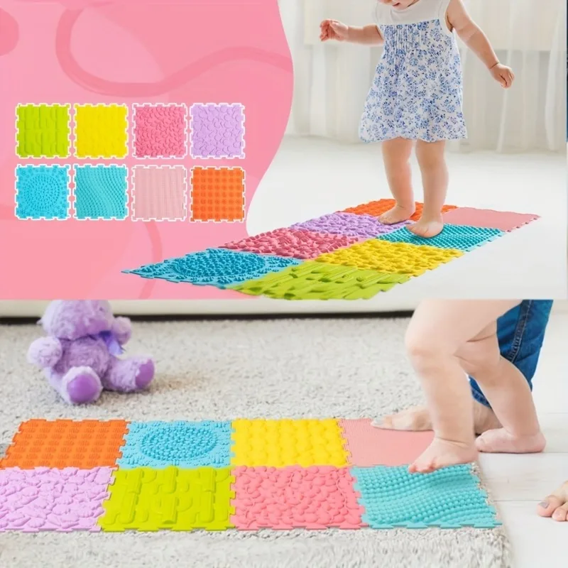 Early Childhood Sensory Integration Training Touchpad Baby Early Development Activity Mat Crawling Training Color Cognition