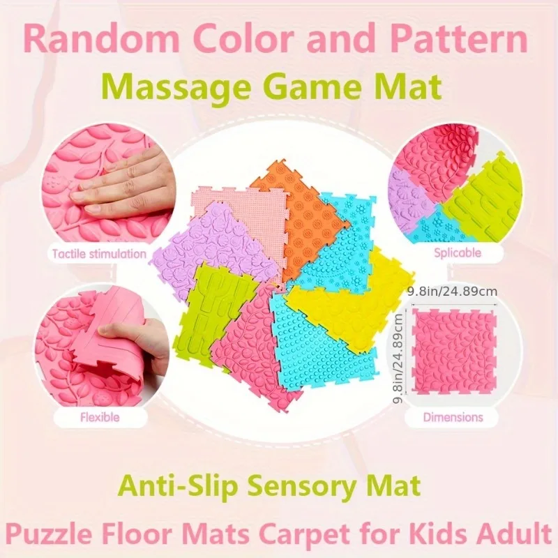 Early Childhood Sensory Integration Training Touchpad Baby Early Development Activity Mat Crawling Training Color Cognition