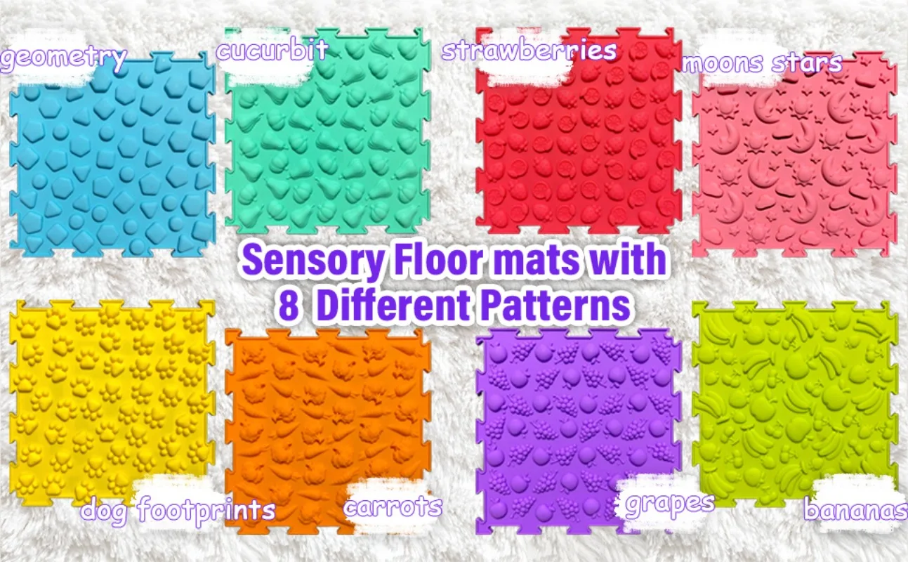 Early Childhood Sensory Integration Training Touchpad Baby Early Development Activity Mat Crawling Training Color Cognition