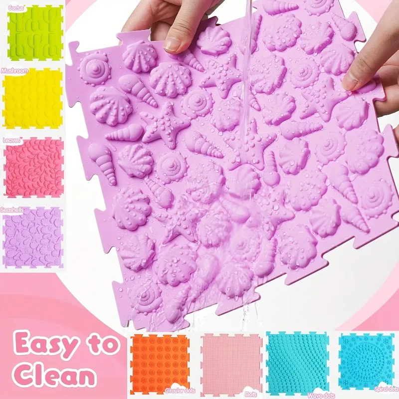 Early Childhood Sensory Integration Training Touchpad Baby Early Development Activity Mat Crawling Training Color Cognition