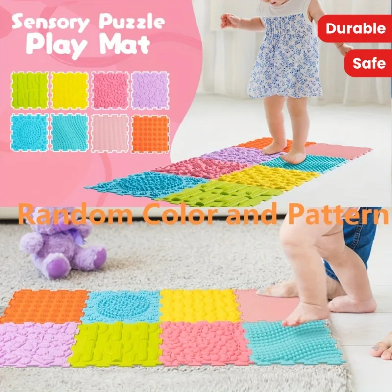 Early Childhood Sensory Integration Training Touchpad Baby Early Development Activity Mat Crawling Training Color Cognition