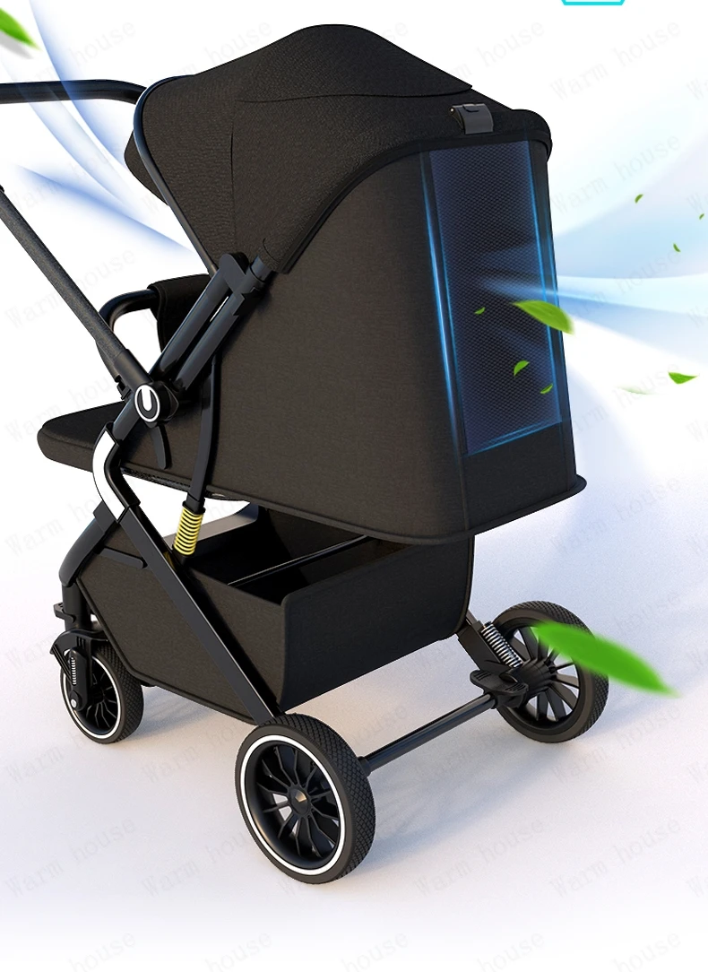 High Landscape Shock absorption Baby Stroller Portable Travel Folding Prams Sit and lie down in both directions Baby carriage