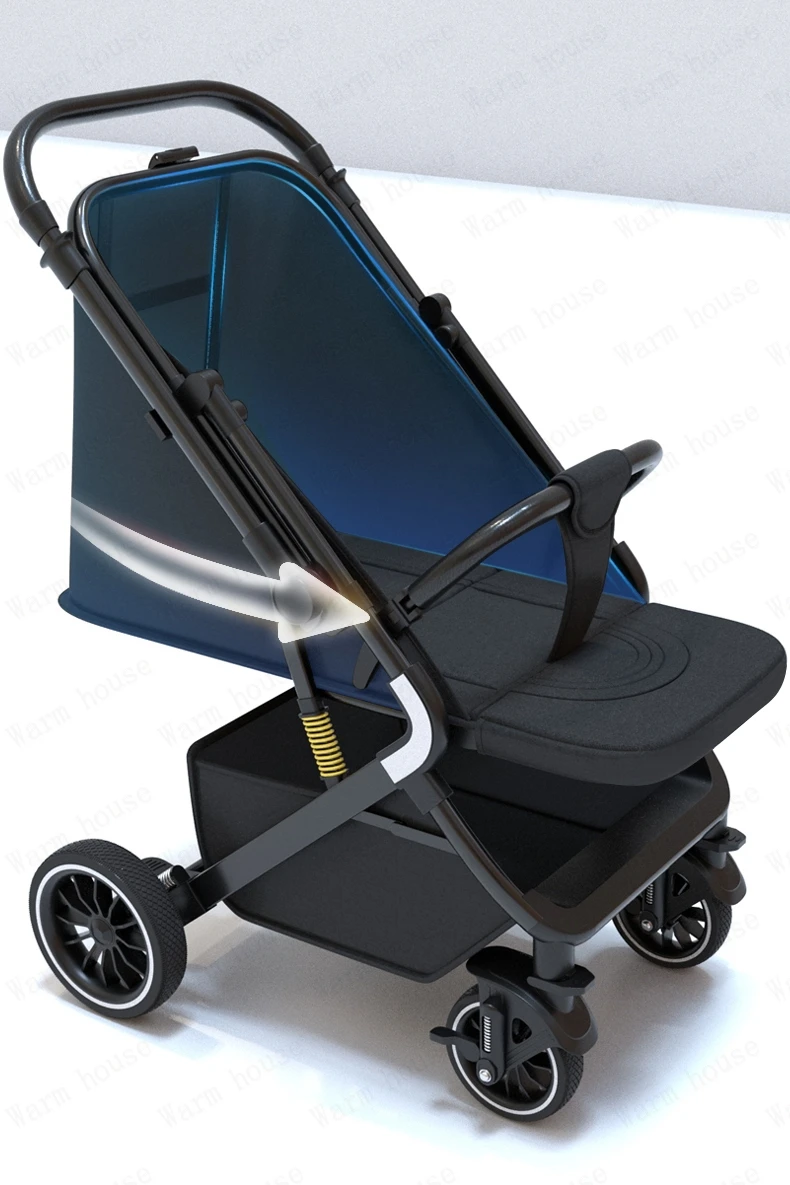 High Landscape Shock absorption Baby Stroller Portable Travel Folding Prams Sit and lie down in both directions Baby carriage
