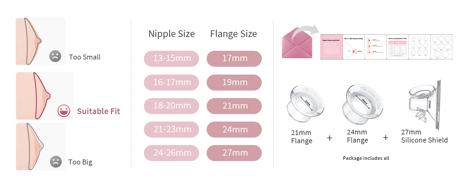 2PCS Electric Breast Pump Hands-Free Breast Pumps 12 Levels, LCD Display, 1200mAh Rechargeable Double Milk Extractor