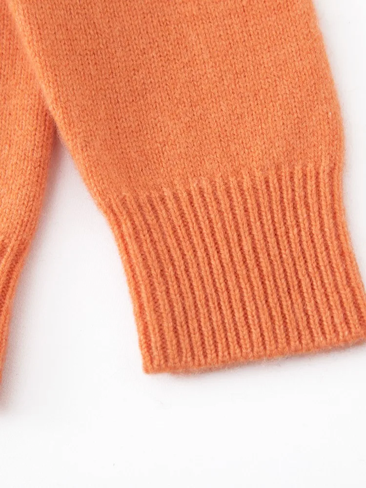 Children's Wool Sweater Pullover Autumn Winter Girls Boys Basic Mock Neck 100% Merino Wool Knitwear Kids Cashmere Thick Clothing