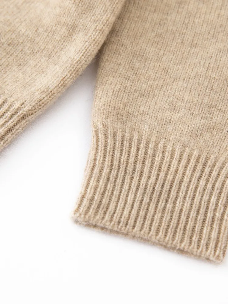 Children's Wool Sweater Pullover Autumn Winter Girls Boys Basic Mock Neck 100% Merino Wool Knitwear Kids Cashmere Thick Clothing