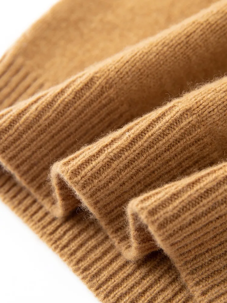 Children's Wool Sweater Pullover Autumn Winter Girls Boys Basic Mock Neck 100% Merino Wool Knitwear Kids Cashmere Thick Clothing