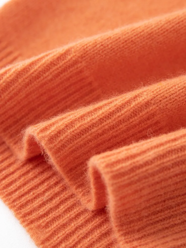 Children's Wool Sweater Pullover Autumn Winter Girls Boys Basic Mock Neck 100% Merino Wool Knitwear Kids Cashmere Thick Clothing